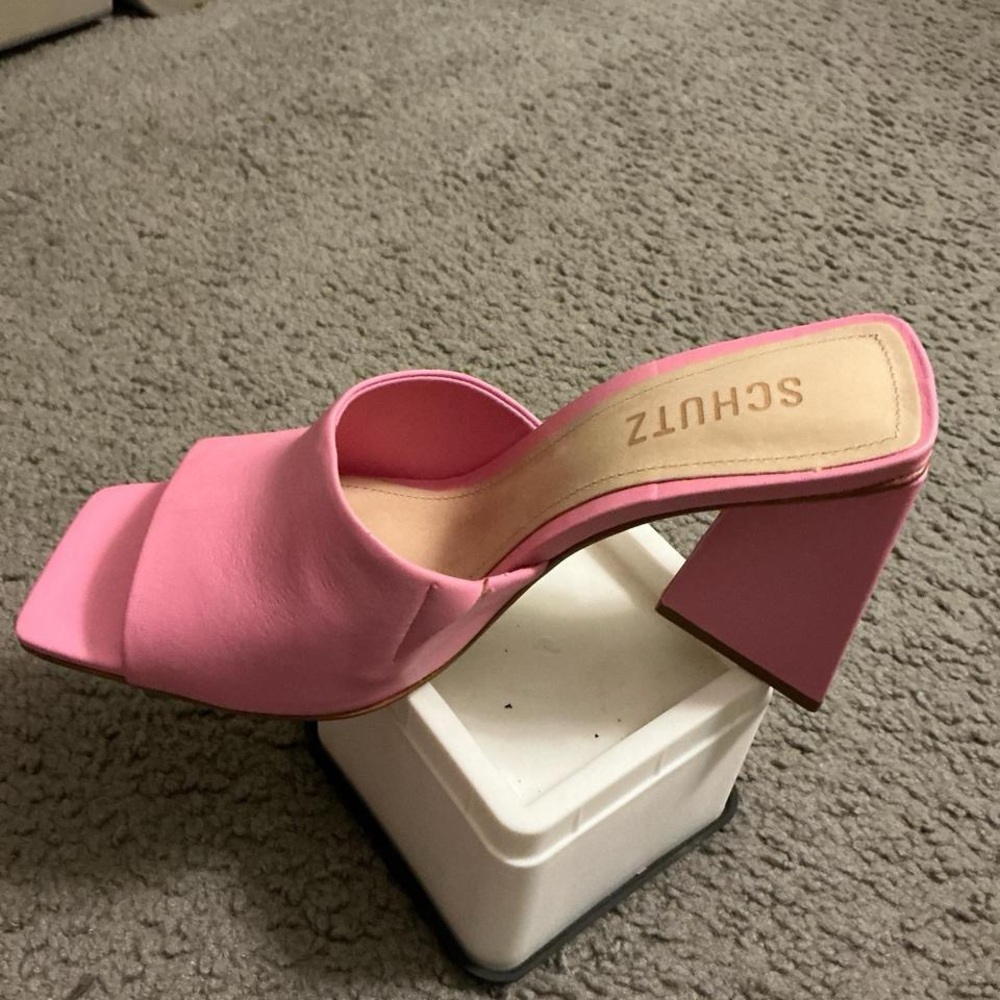 SCHUTZ Vibrant Pink Mules